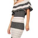 Free People Off Duty Ivory Knit Dress size XS off the shoulder midi sweater Photo 0