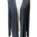 Croft & Barrow  Black 100% Rayon Open Long Cardigan 1X-EUC Photo 2