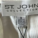 St. John NWT  Collection Fashion Fit Wide Leg Trouser Pants Off White Women’s 6 Photo 9