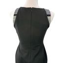 White House | Black Market WHBM Black Dress With Gray Tweed Trim Sz 4P Photo 4