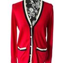 Talbots  Sweater Cashmere Cardigan Button Down Womens Red Long Sleeve Xsmall NWT Photo 0