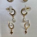 BaubleBar NWT  Gold Delicate Trio Huggie Earring Set Photo 1