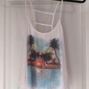 Full Tilt White Tropical Crop Top NWOT Photo 0