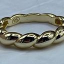 Twisted  look 14K GP sterling silver ring. New. Photo 1