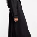  ASOS DESIGN longline trench coat Black Photo 1