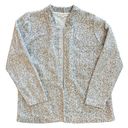 Loft  Open Cardigan Sweater Gray Women’s Large Academia Neutral Office Work Photo 0