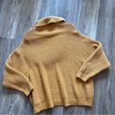 Free People  swim too deep chunky knit sweater mustard yellow Photo 6