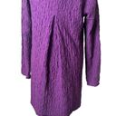 Habitat  Clothes To Live In‎ Crinkle Tunic Purple Cowl Neck Textured Women Size S Photo 6