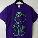 Nintendo 2014  Yoshi T Shirt Video Game Graphic Tee 100% Cotton Purple Medium M Photo 11