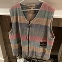 Bum Equipment 90’S Vintage  Zip Up XL Striped Vest Photo 0