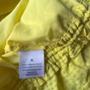 Miami  Yellow V Neck Peplum Blouse Photo 7