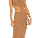 Michael Costello  x REVOLVE Athena Midi Dress in Mushroom Photo 0