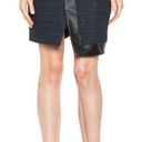 Helmut Lang Angled Peak Jacquard Leather Skirt size extra small XS Photo 0