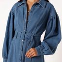 Petal and Pup NWT  Kocoa Long Sleeve Midi Dress in Denim Photo 2