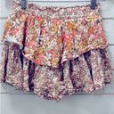 American Eagle  Outfitters Floral Ruffle Skort S Photo 5