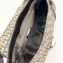 Fendi  Zucchino Logo Baguette Monogram Canvas Leather Shoulder Handbag Deep Brown Photo 2