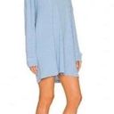 Free People  Boho Oversized Early Night Waffle Knit Lounge Beach Mini Dress Tunic Photo 1