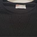 Red Valentino  Knit Long Sleeve Tulle Skirt Dress Photo 4