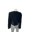 Polo  Jeans RALPH LAUREN Black Velvet Sergeant Open Front Jacket Blazer Medium Photo 3