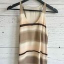 Alice + Olivia  - Women's Brown Stripe Blouse Tank Top Photo 0