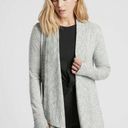 Athleta  Pranayama Marl Grey Pockets‎ Long Open Cardigan Women's Sweater sz M Photo 0