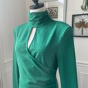 NBD  Simone High Neck Cut Out Dress Green M Photo 4