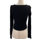 Miss Selfridge  Black Long Sleeves Crop Top Size 4 | 5-13 Photo 1