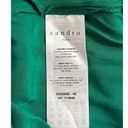 Sandro  Paris 42 8 10 Claudia Emerald Green Dot Jacquard Dress Mini Satin Viscose Photo 10