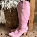 COWGIRL Chunky Heeled Boots in Pink Sz. 41 / 9.5 Photo 3