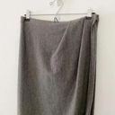 Donna Karan Cashmere Midi Wrap Skirt in Medium Grey NWT Size P Retail $795 Photo 7