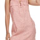 SO Lace Up Sleeveless Collared Shirt Dress Photo 0