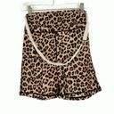 We Wore What NWOT  Chain Leopard Bike Shorts Brown Size Large L NEW $88 Photo 1