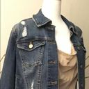 Celebrity Pink  Stretch Denim Distressed Jacket Photo 1