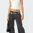 Edikted Raelynn Washed Low Rise Jeans Photo 0