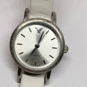 American Eagle  women’s watch 23mm silver tone dial white leather band running Photo 1