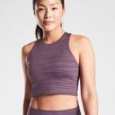 Athleta  Womens Conscious Space Dye Crop Shelf Bra Cropped Active Top Size L Photo 0