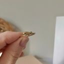 Vintage Thin Gold Diamond Abstract Ring “Lyra” 8 Minimal Eclectic Unique Whimsigoth Photo 7