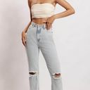 Meshki  Denim Womens Pia Split Side Wide Leg Jean Light Blue Photo 0