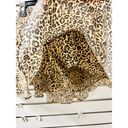 ZARA  Leopard Print High Rise Ruched Mini Skirt w/ Short Liner Beige/Black Medium Photo 2