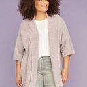 Lane Bryant  | Light Purple Stitch Mix Cocoon Open Front Cardigan Sweater Size 14 Photo 0