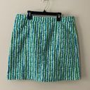 Petal BODEN Rich Emerald  Arrow Striped Pocket Cotton Skirt Size 10 Photo 4