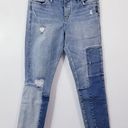 Silver Jeans  Loose Boyfriend Crop Distressed Patchwork Photo 0