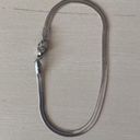 Madewell NWOT  Thin Flat silver Snake Chain Bracelet Photo 1