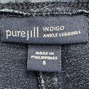 J.Jill  Purejill Indigo Ankle Knit Pull On Leggings Photo 8