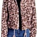 Victoria's Secret VS Pink NWT  PINK Know One Cares Faux Fur Leopard Coat Photo 0