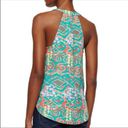 Cooper and Ella Copper & Ella Coral Reef Print Sleeveless Laya Tassel Top Size S Photo 1