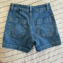 H&M Blue High Waisted Denim Shorts Photo 1