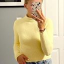 ZARA  Yellow Fuzzy Turtleneck Sweater Photo 0