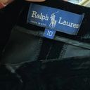 Ralph Lauren  Black Velvet High Waist Pants Size 10 Photo 1