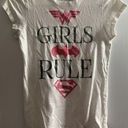 DC Comics  Girls Rule Splatter Paint Wonder Woman Batgirl Supergirl T-Shirt Photo 0